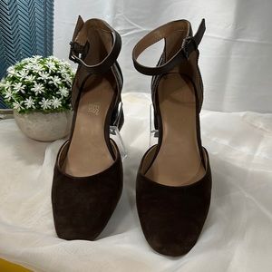 Chocolate Brown Suede & Snake Skin Aerosols HeelRest,